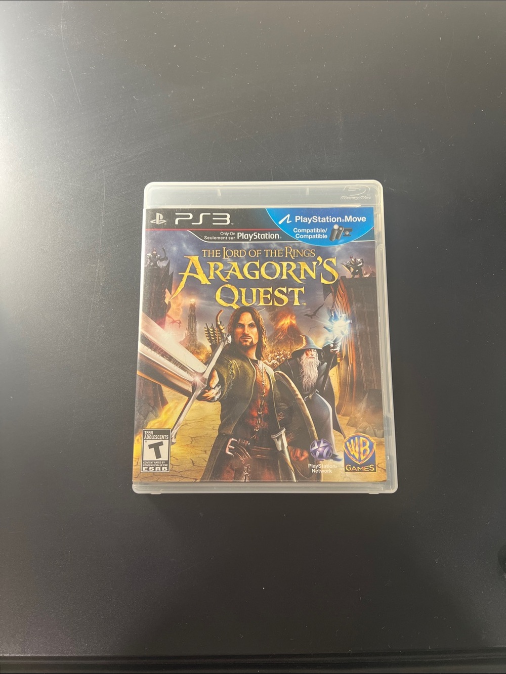 Sony PS3 The Lord of the Rings: Aragorn's Quest - Blue and Black Cover